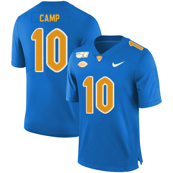 2019 Men #10 Keyshon Camp Pitt Panthers College Football Jerseys Sale-Royal